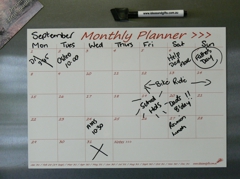 A4 Monthly Planner  Whiteboard