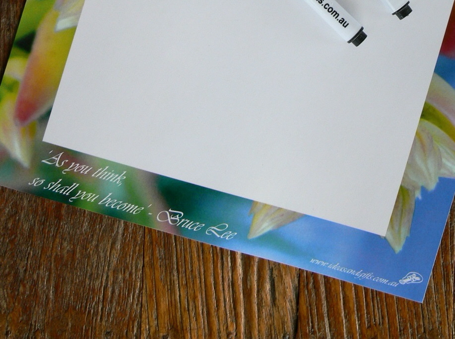 A4 Bruce Lee Quote Reminder Whiteboard